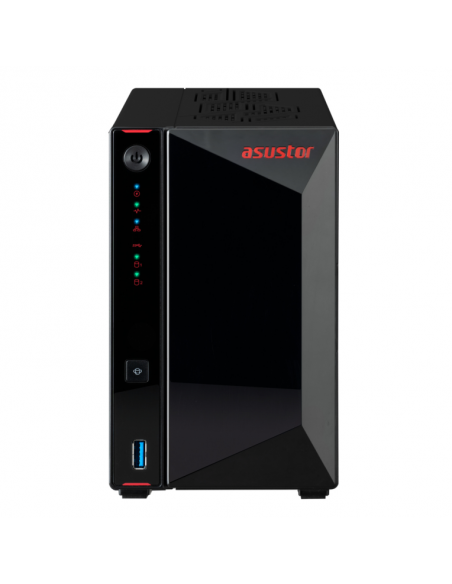 Servidor nas asustor as5402 2 bay nas 4gb ram 2.5g 2 xsata3 6gb s 3.5 2.5 hdd ssd