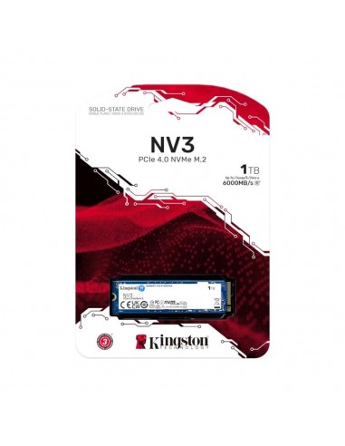 Disco duro interno ssd kingston nv3 1tb m.2 nvme pcie 4.0