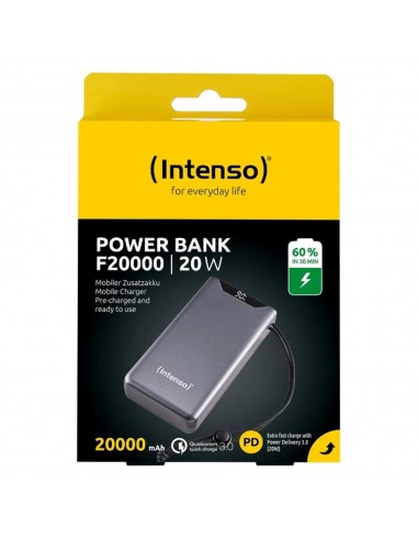 Powerbank intenso f20000 20000 mah gris