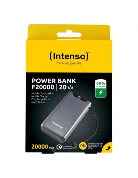 Powerbank intenso f20000 20000 mah gris