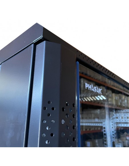 Armario rack de suelo 19 pulgadas phasak pro 22u negro 600x1000 montado pho 6122 Armario rack de suelo 19 pulgadas phasak pro 22u negro 600x1000 montado pho 6122