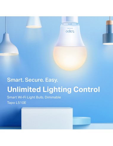 Bombilla inteligente tp - link tapo l510e pack 2 unidades