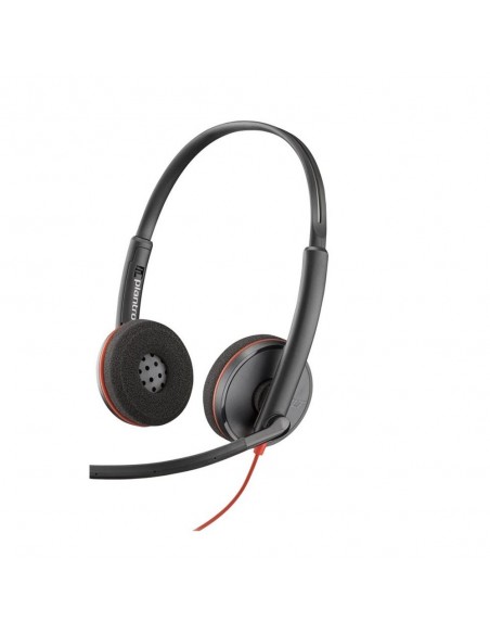 Auriculares poly blackwire 3220 estéreo usb - c + adaptador usb - c - a