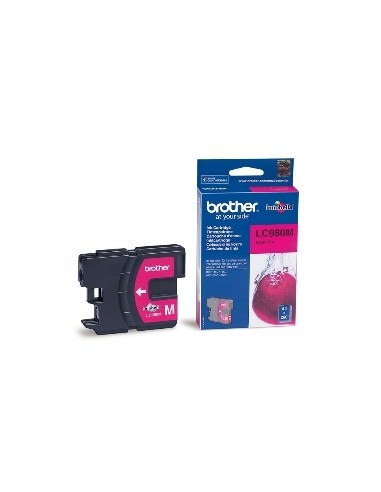Cartucho tinta brother lc980m magenta 400 paginas dcp - 195c - dcp - 375cw - mfc - 250c - mfc - 255cw - mfc - 290c