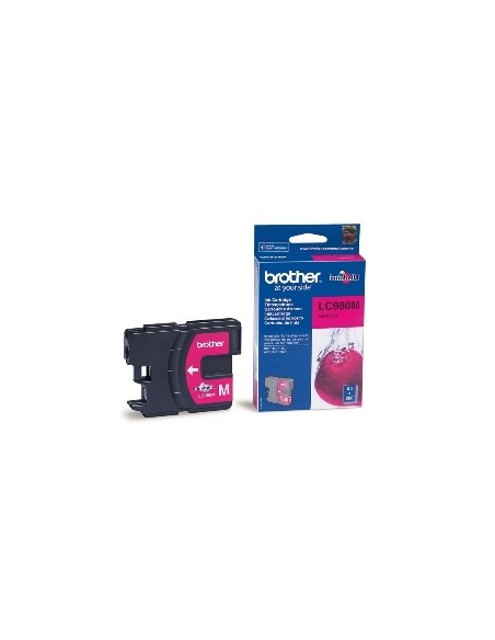 Cartucho tinta brother lc980m magenta 400 paginas dcp - 195c - dcp - 375cw - mfc - 250c - mfc - 255cw - mfc - 290c
