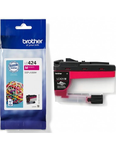 Cartucho tinta brother lc424m magenta 750 paginas