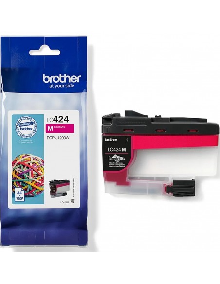 Cartucho tinta brother lc424m magenta 750 paginas Cartucho tinta brother lc424m magenta 750 paginas