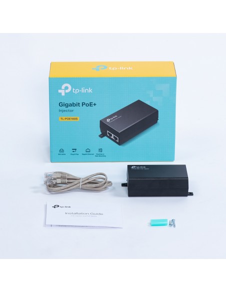 Inyector poe+ tp - link tl - poe160s hasta 30w