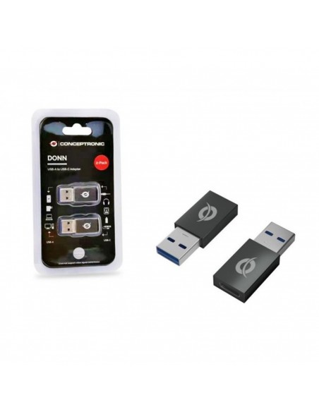 Kit adaptadores conceptronic usb 3.0 a usb tipo c macho - hembra 2 unidades Kit adaptadores conceptronic usb 3.0 a usb tipo c macho - hembra 2 unidades