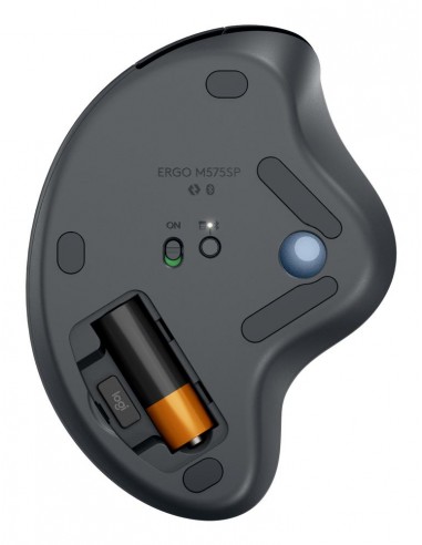 Raton inalambrico logitech ergo m575s negro