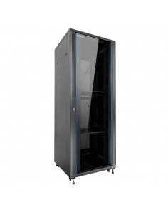 Armario rack de suelo 19 pulgadas phasak pro 47u negro 600x1000 montado pho 6147