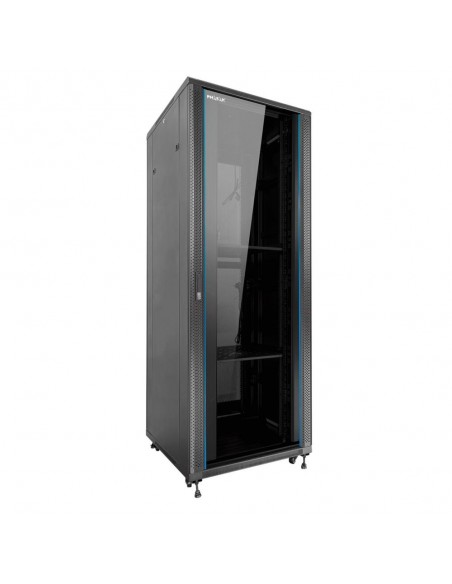 Armario rack de suelo 19 pulgadas phasak pro 47u negro 600x1000 montado pho 6147