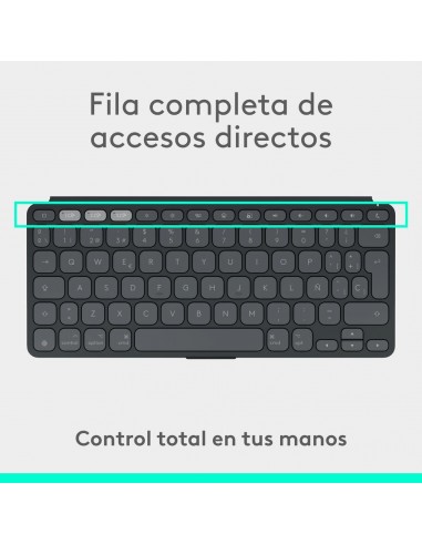 Teclado logitech keys to go 2 for ipad inalambrico grafito