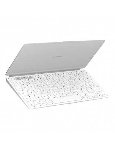 Teclado logitech keys to go 2 for ipad inalambrico blanco