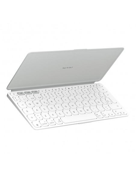 Teclado logitech keys to go 2 for ipad inalambrico blanco