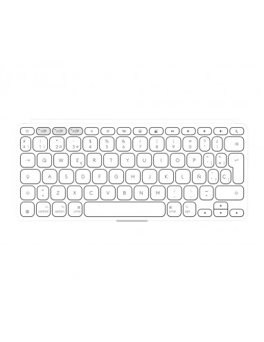 Teclado logitech keys to go 2 for ipad inalambrico blanco