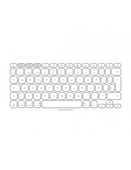 Teclado logitech keys to go 2 for ipad inalambrico blanco