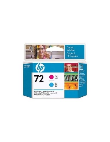 Cabezal impresion hp 72 c9383a cian - magenta designjet t610 t1100