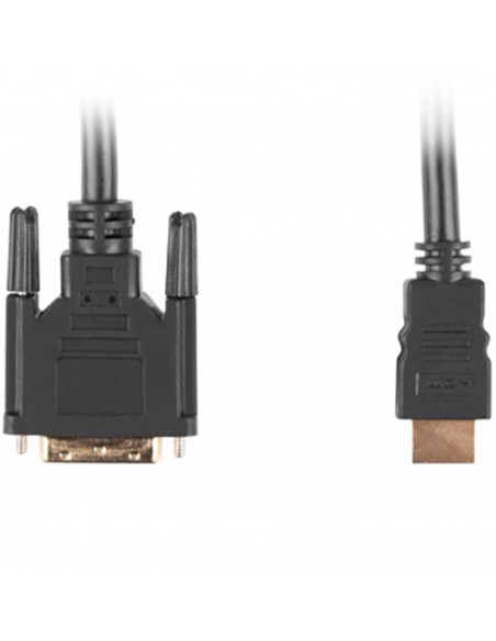 Cable hdmi lanberg macho - dvi - d 18+1 macho single link 0.5m negro Cable hdmi lanberg macho - dvi - d 18+1 macho single link 0.5m negro