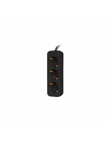 Regleta lanberg 3 tomas schuko negra 1.5m