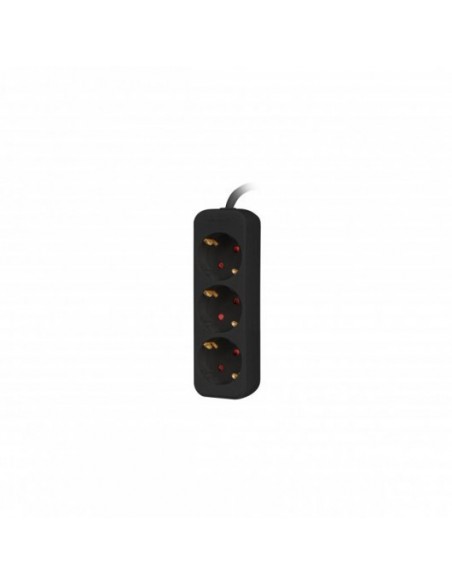 Regleta lanberg 3 tomas schuko negra 1.5m Regleta lanberg 3 tomas schuko negra 1.5m