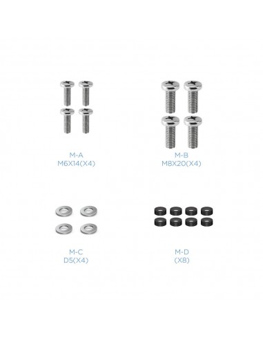 Adaptador vesa tooq vma0200 - b 200x200 -200x100 -100x200 negro