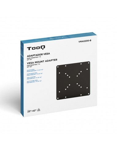 Adaptador vesa tooq vma0200 - b 200x200 -200x100 -100x200 negro