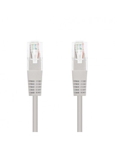 Cable red nanocable latiguillo rj45 utp cat6 0.5m gris 50cm