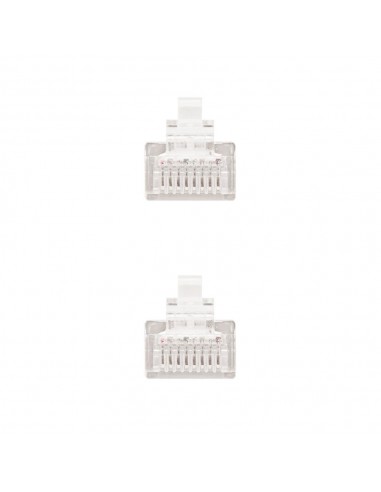 Cable red nanocable latiguillo rj45 utp cat6 0.5m gris 50cm