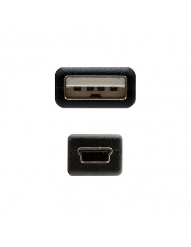 Cable nanocable usb (a) 2.0 a mini usb 5 pin 1m