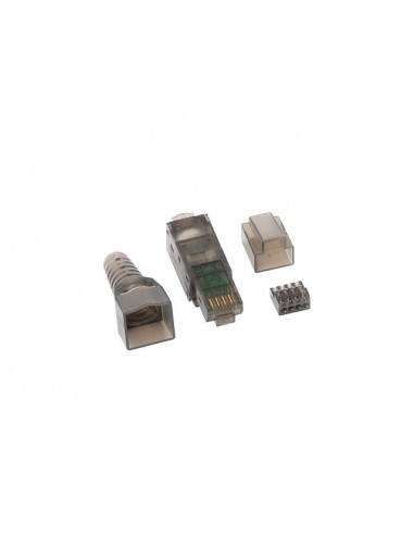 Conector lanberg rj45 cat 6a utp plug 8p8c tool - less