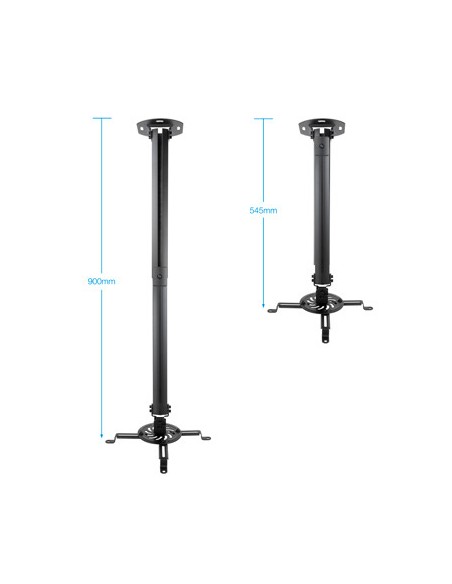 Soporte techo tooq proyectorpj3030tn - b carga maxima 20kg