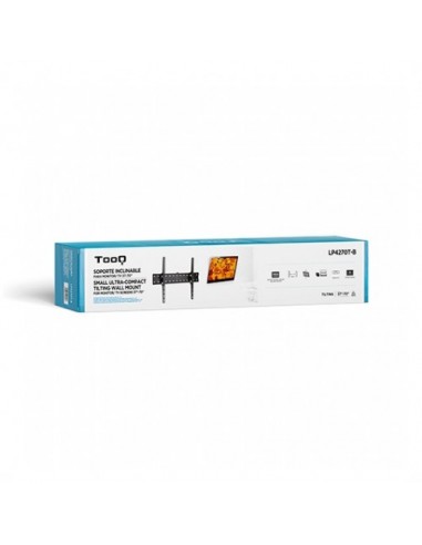 Soporte tv - monitor tooq 37 pulgadas - 70 pulgadas inclinable negro lp4270t - b - vesa max 600x400
