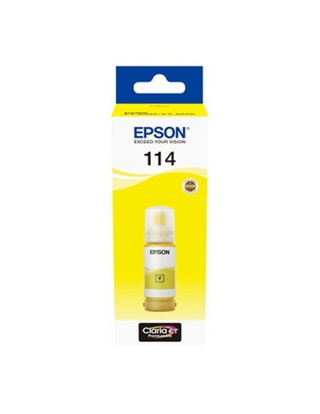 Botella tinta epson ecotank 114 amarillo 70ml