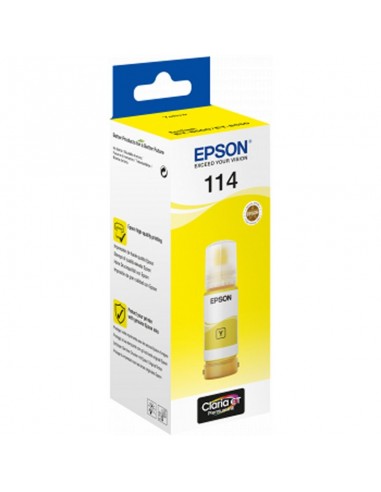 Botella tinta epson ecotank 114 amarillo 70ml