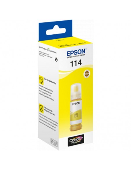 Botella tinta epson ecotank 114 amarillo 70ml