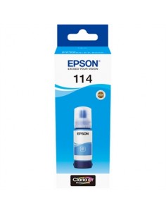 Botella tinta epson ecotank 114 cyan 70ml