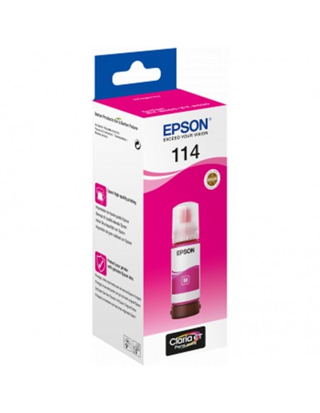 Botella tinta epson ecotank 114 mangenta 70ml Botella tinta epson ecotank 114 mangenta 70ml