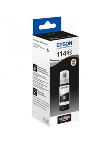 Botella tinta epson ecotank 114 negro 70ml