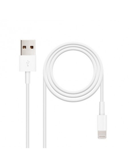 Cable lightning a usb tipo a nanocable 50cm - macho - macho
