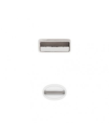 Cable lightning a usb tipo a nanocable 50cm - macho - macho