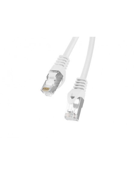 Cable red lanberg latiguillo cat.6 ftp 0.5m blanco fluke passed
