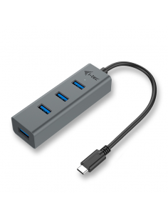 Hub i - tec usb - c con 4 puertos usb 3.0 con cable integrado 20cm
