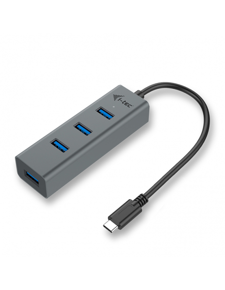 Hub i - tec usb - c con 4 puertos usb 3.0 con cable integrado 20cm