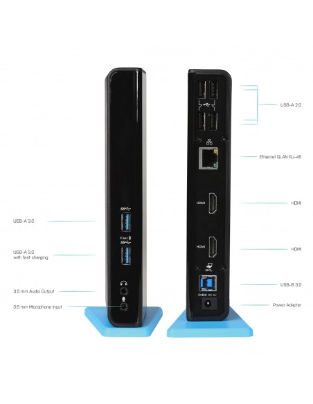 Docking station universal i - tec usb 3.0 - usb - c 2x hdmi Docking station universal i - tec usb 3.0 - usb - c 2x hdmi