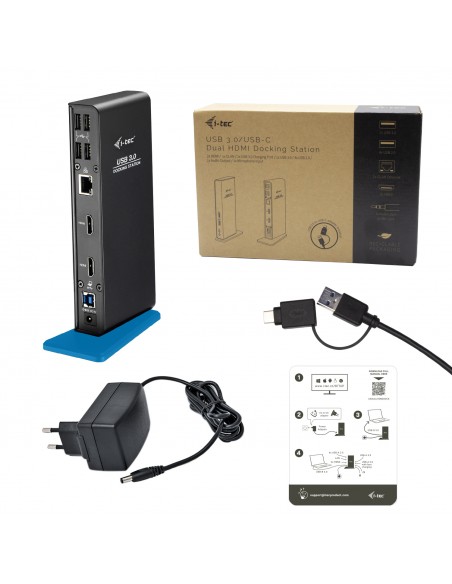 Docking station universal i - tec usb 3.0 - usb - c 2x hdmi Docking station universal i - tec usb 3.0 - usb - c 2x hdmi