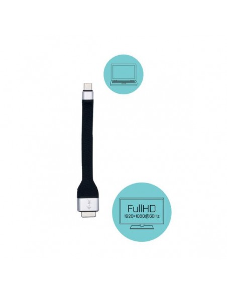 Adaptador i - tec usb - c a vga - fhd - 60hz con cable flexible 11.5cm Adaptador i - tec usb - c a vga - fhd - 60hz con cable flexible 11.5cm