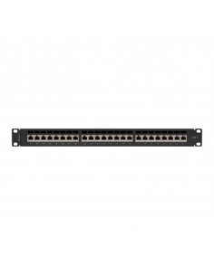 Patch panel lanberg 24 puertos 1u cat.7 ftp 19 pulgadas negro