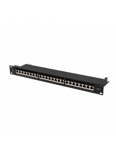 Patch panel lanberg 24 puertos 1u cat.7 ftp 19 pulgadas negro Patch panel lanberg 24 puertos 1u cat.7 ftp 19 pulgadas negro