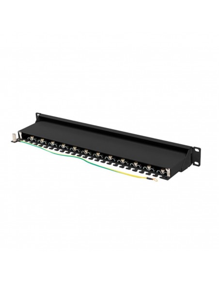 Patch panel lanberg 24 puertos 1u cat.7 ftp 19 pulgadas negro Patch panel lanberg 24 puertos 1u cat.7 ftp 19 pulgadas negro